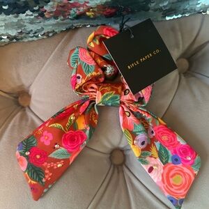 Rifle Paper Co. embellished floral scrunchie